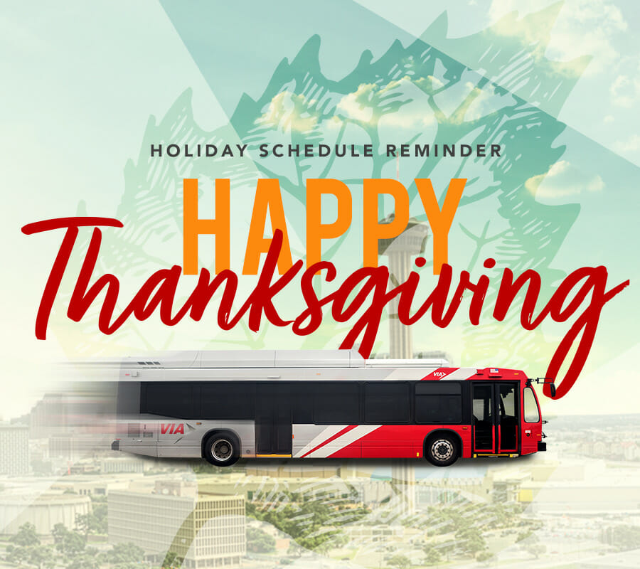 VIA Announces Holiday Schedule for Thanksgiving