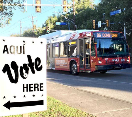 VIA Offers Fare-Free Trips to Vote on November 8