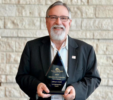 VIA President and CEO earns Texas Transit Association’s Top Award for Second Time