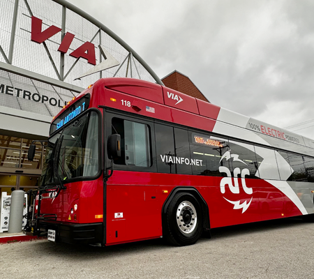 VIA Plugs In Eight New Electric Buses Into Sustainable Fleet