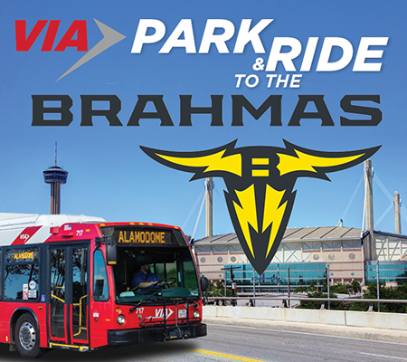 VIA Park & Ride Service set for San Antonio Brahmas’ Season Kickoff
