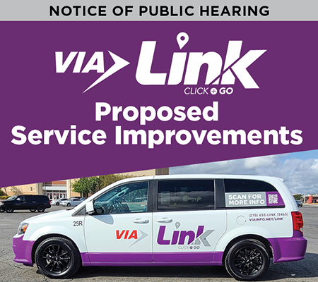 VIA Invites Public Input on Proposed Improvements to VIA Link Service