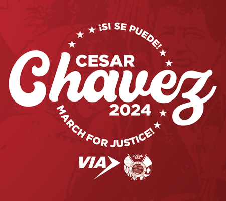 VIA to Provide Fare-Free Service to Chavez March