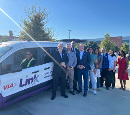 Ceremony marks launch of VIA Link to Northeast Lakeview College