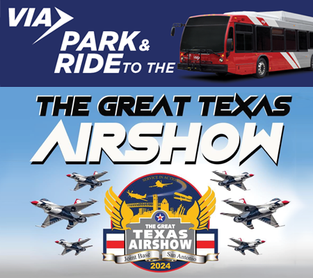 VIA Park & Ride gets you to the Great Texas Airshow