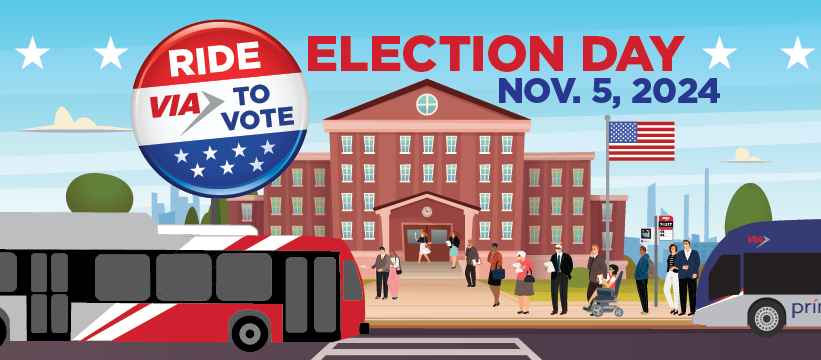 Exercise Your Ride to Vote with Fare-Free trips on Election Day
