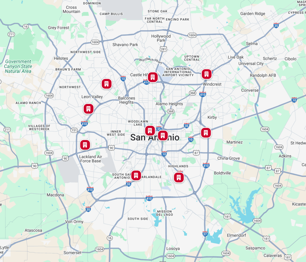 VIA Navigator tool screenshot showing transit center locations